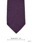 Navy Tie with Pink Micro Check Pattern