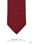 Red Tie with Maroon Micro Dot Pattern