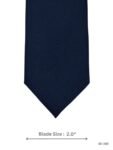 Solid Navy Blue Plain Tie