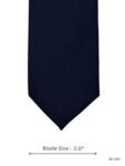 Solid Navy Blue Micro-Texture Tie