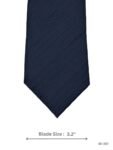 Navy Blue Tie with Tonal Diagonal Stripe Pattern