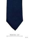 Solid Navy Blue Plain Tie