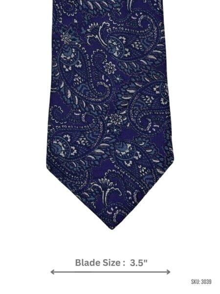 Royal Blue Paisley Pattern Tie