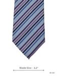 Blue and Purple Diagonal Stripe Tie