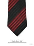 Black and Red Gradient Stripe Tie
