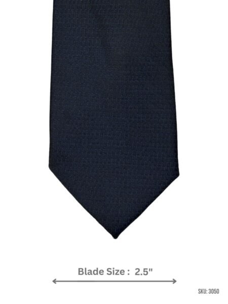 Solid Black Tie with Navy Blue Shade