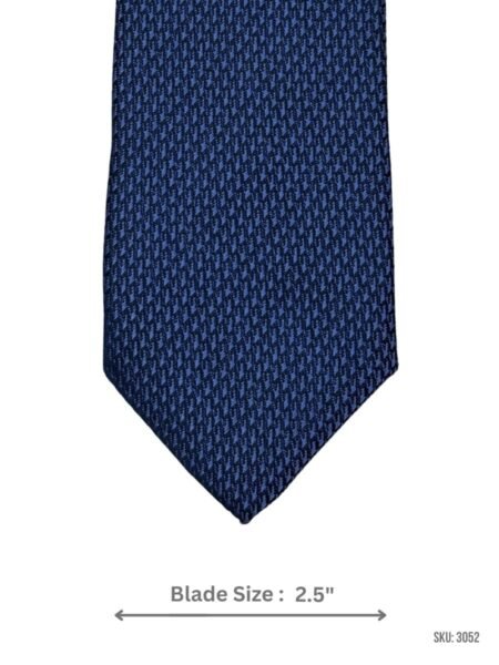 Royal Blue Tie with Fine Textured Pattern