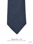 Navy Blue Tie with Grayish Blue Micro Dot Pattern