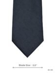 Charcoal Gray Solid Tie with Tonal Abstract Texture