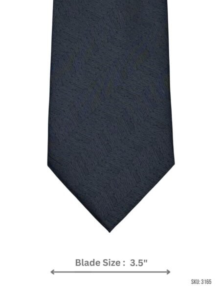 Charcoal Gray Solid Tie with Tonal Abstract Texture