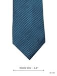Navy Blue Tie with Light Blue Micro-Check Woven Texture Pattern