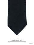 Black Tie with Tonal Diagonal Twill Texture