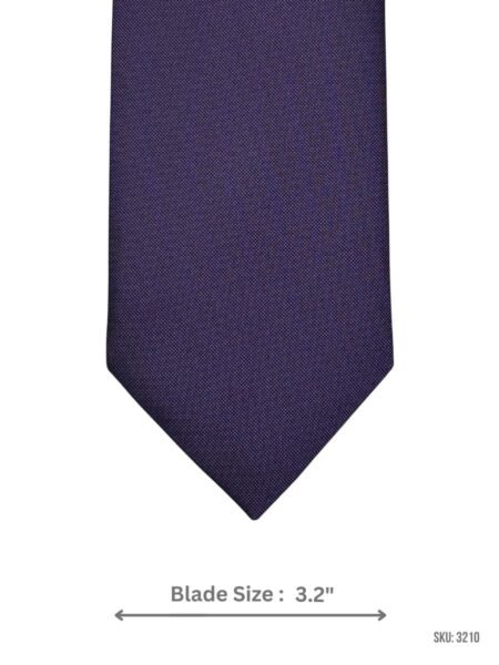 Purple Tie with White Micro-Dot Texture