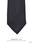Deep Purple Tie with Charcoal Gray Micro Diamond Texture Pattern