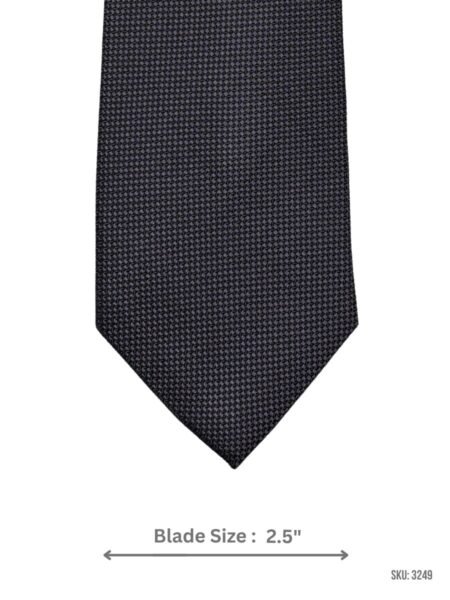 Deep Purple Tie with Charcoal Gray Micro Diamond Texture Pattern