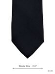 Black Solid Tie with Tonal Twill Texture
