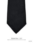 Black Tie with Tonal Paisley Jacquard Pattern