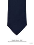 Dark Navy Tie with Solid Textured Weave