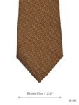 Golden Mustard Tie with Black & White Geometric Pattern