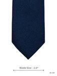 Midnight Navy Tie with Tonal Diagonal Lattice Texture