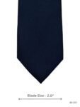 Ink Navy Tie with Solid Fine Woven Texture