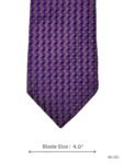 Purple & Grey Micro Geometric Pattern Tie