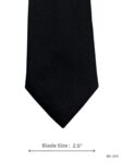 Black Solid Slim Tie