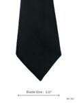 Solid Black Classic Tie with Smooth Finish