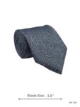 Blue and Grey Micro Check Textured Tie – view 2