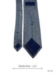 Blue and Grey Micro Check Textured Tie – view 3