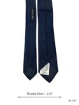 Navy Blue Tie with Tonal Micro Star Pattern – view 3
