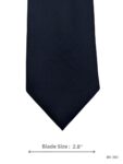 Navy Blue Herringbone Textured Solid Tie