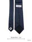 Navy Blue Herringbone Textured Solid Tie – view 3