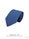 Blue Tie with White Micro Check Pattern – view 2