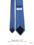 Blue Tie with White Micro Check Pattern – view 3