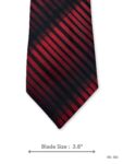 Red and Black Striped Tie