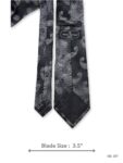 Charcoal Grey Paisley Tie – view 3