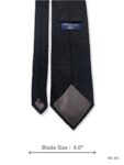 Black Tie with White Micro Dot Pattern – view 3