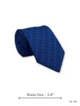 Royal Blue Tie with Light Blue Dot Pattern – view 2