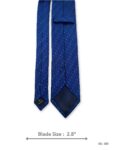 Royal Blue Tie with Light Blue Dot Pattern – view 3