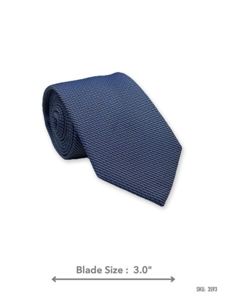 Light blue textured solid tie – rolled view