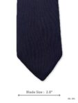 Dark purple textured solid silk tie – front blade view