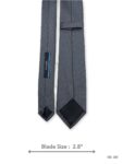 Charcoal Grey Textured Tie – view 3