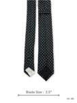 Black Tie with White Polka Dot Pattern – view 3